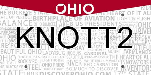 KNOTT2 Ohio License Plate