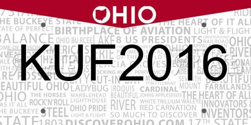 KUF2016 Ohio License Plate