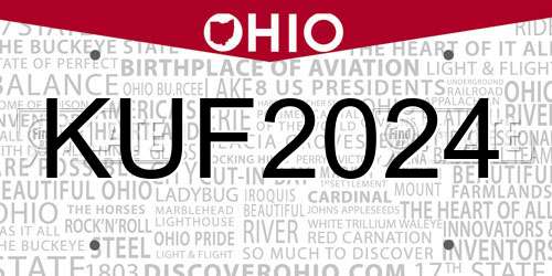 KUF2024 Ohio License Plate
