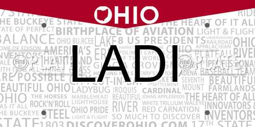 LADI Ohio License Plate