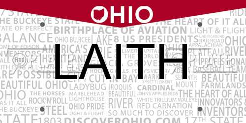 LAITH Ohio License Plate