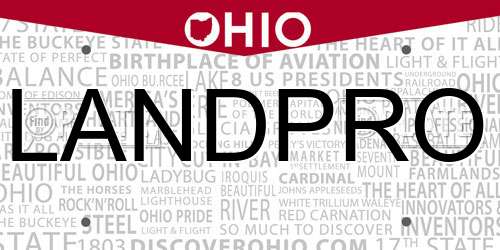 LANDPRO Ohio License Plate