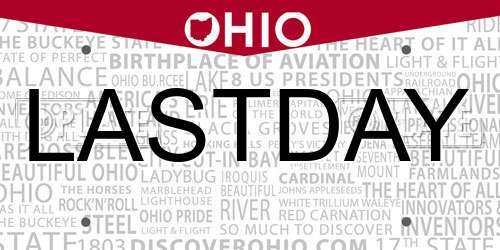 LASTDAY Ohio License Plate