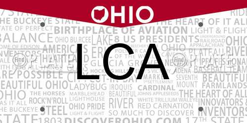LCA Ohio License Plate