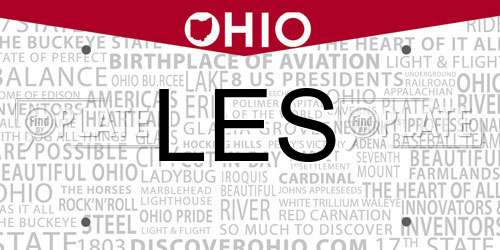 LES Ohio License Plate