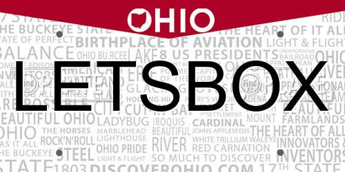 LETSBOX Ohio License Plate