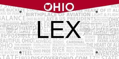 LEX Ohio License Plate