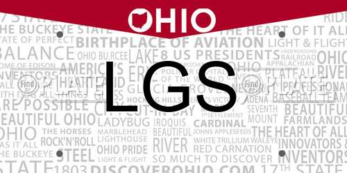 LGS Ohio License Plate