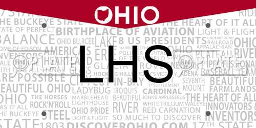 LHS Ohio License Plate