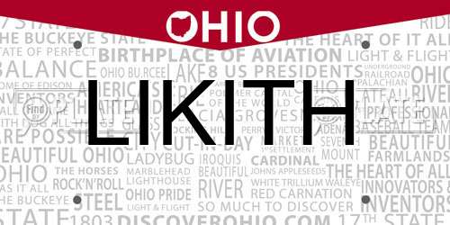 LIKITH Ohio License Plate