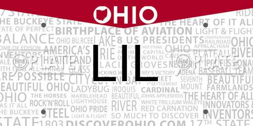 LIL Ohio License Plate