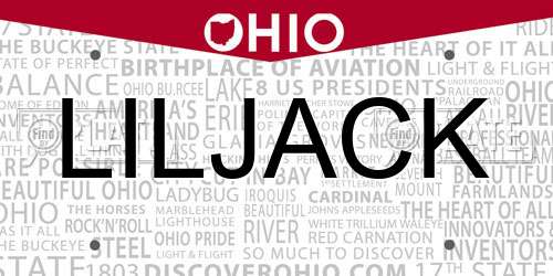 LILJACK Ohio License Plate