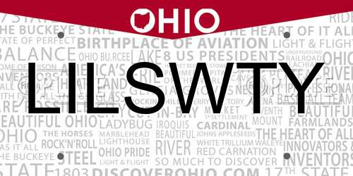 LILSWTY Ohio License Plate
