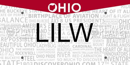 LILW Ohio License Plate