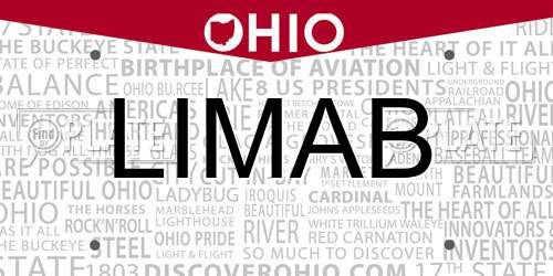 LIMAB Ohio License Plate