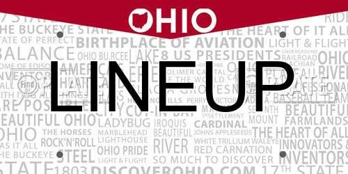 LINEUP Ohio License Plate