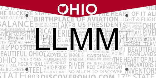 LLMM Ohio License Plate