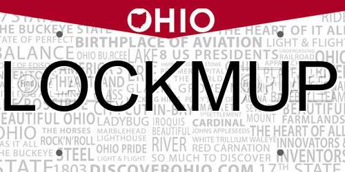 LOCKMUP Ohio License Plate