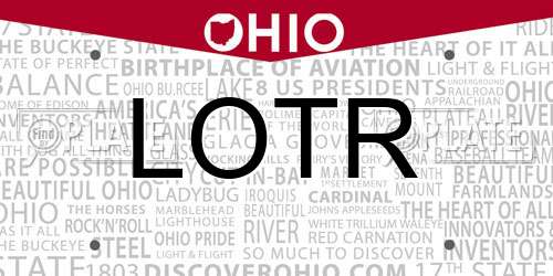 LOTR Ohio License Plate