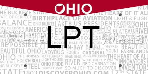 LPT Ohio License Plate