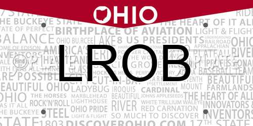 LROB Ohio License Plate