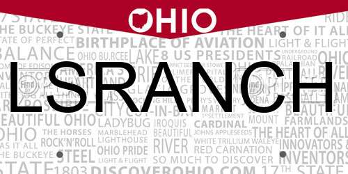 LSRANCH Ohio License Plate