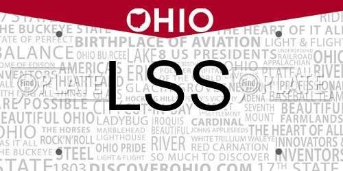 LSS Ohio License Plate