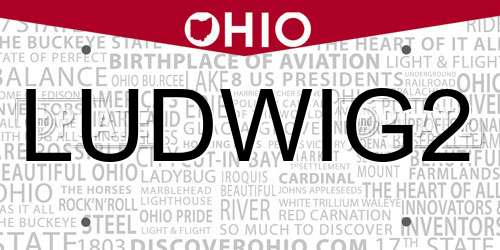 LUDWIG2 Ohio License Plate