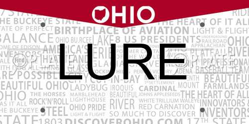 LURE Ohio License Plate