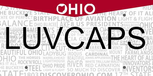 LUVCAPS Ohio License Plate