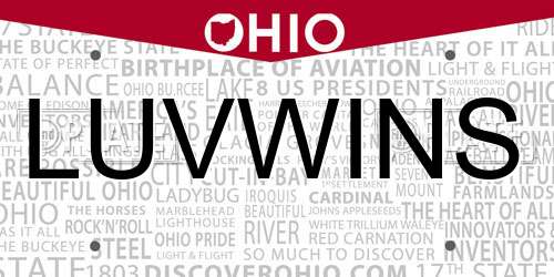 LUVWINS Ohio License Plate