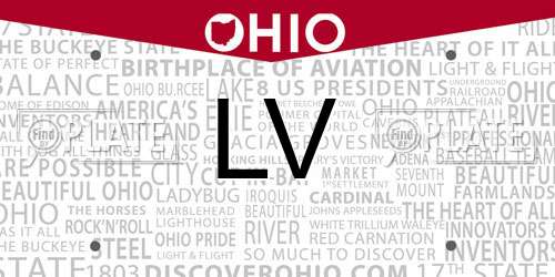 LV Ohio License Plate