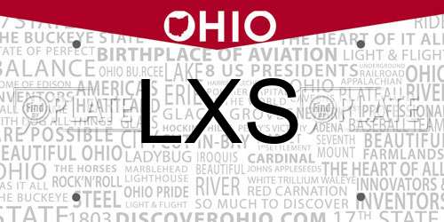LXS Ohio License Plate