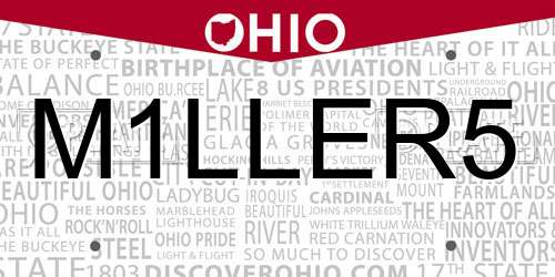 M1LLER5 Ohio License Plate