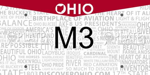 M3 Ohio License Plate