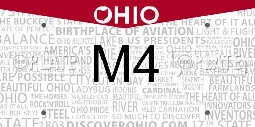 M4 Ohio License Plate