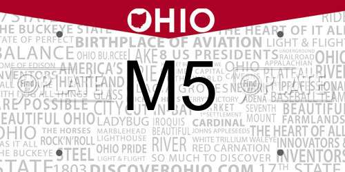 M5 Ohio License Plate