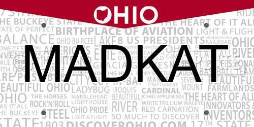 MADKAT Ohio License Plate