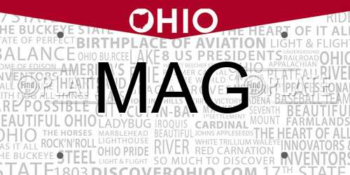 MAG Ohio License Plate