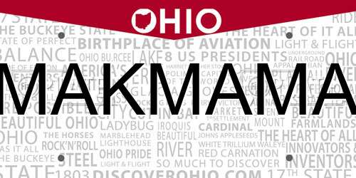 MAKMAMA Ohio License Plate