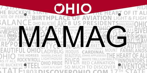 MAMAG Ohio License Plate