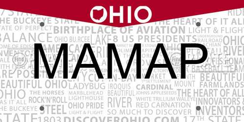 MAMAP Ohio License Plate