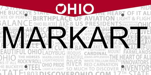 MARKART Ohio License Plate