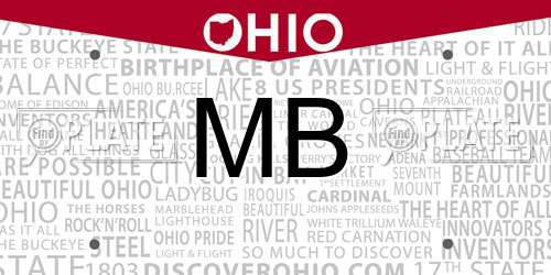 MB Ohio License Plate