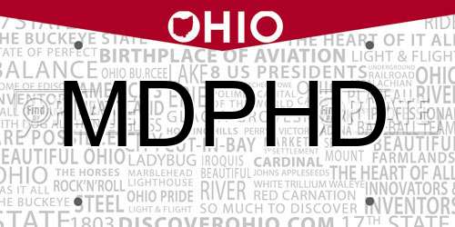 MDPHD Ohio License Plate