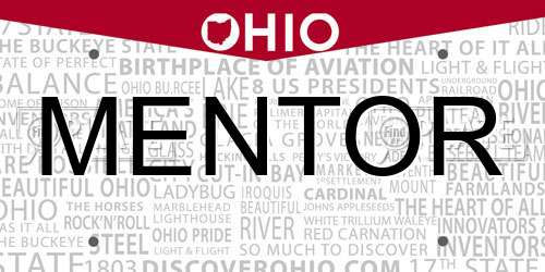 MENTOR Ohio License Plate