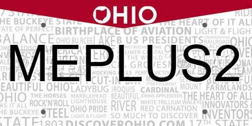 MEPLUS2 Ohio License Plate