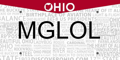 MGLOL Ohio License Plate