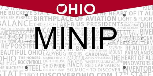 MINIP Ohio License Plate