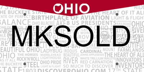 MKSOLD Ohio License Plate